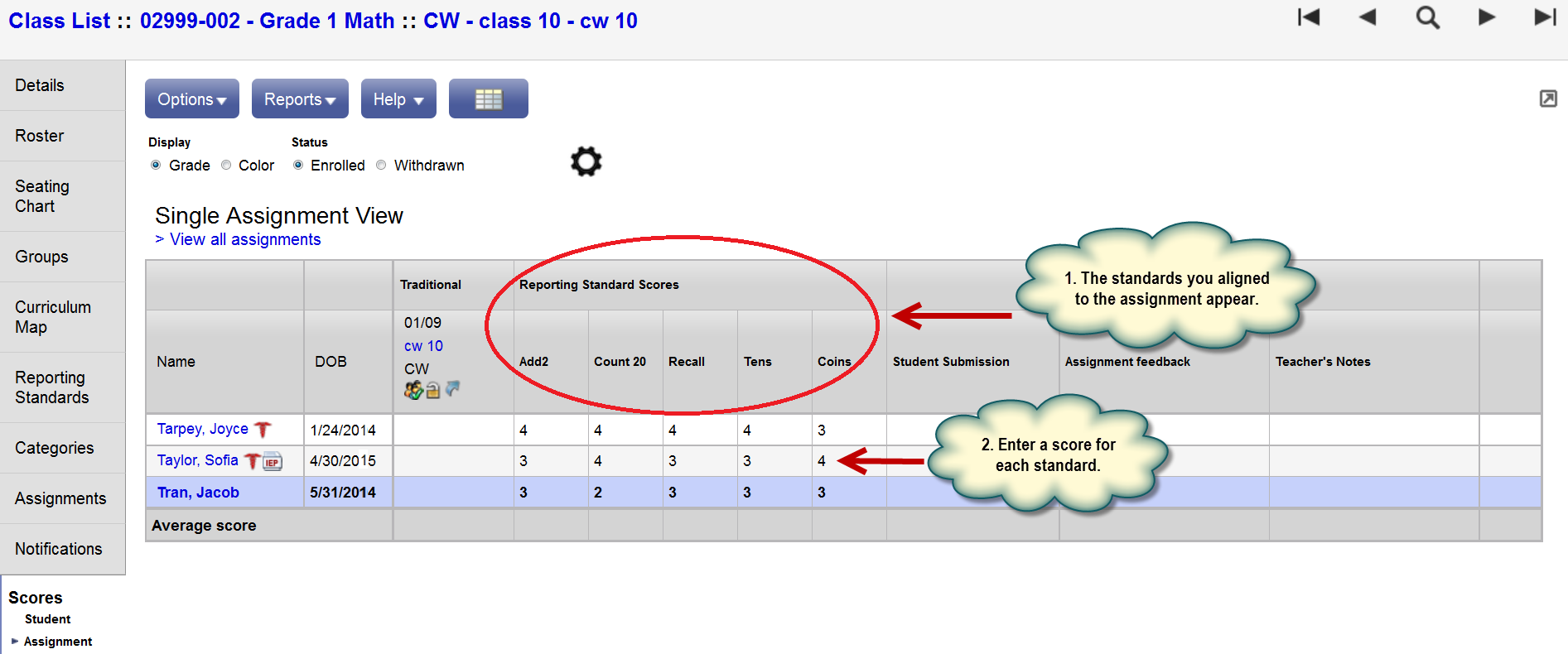 Assignment Standard Aligning Reporting Standards to an Assignment